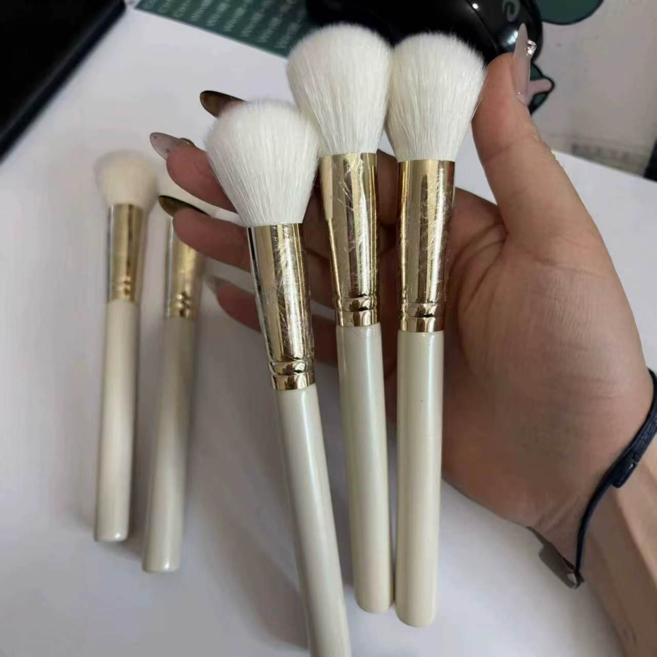 LyDia brush in hand